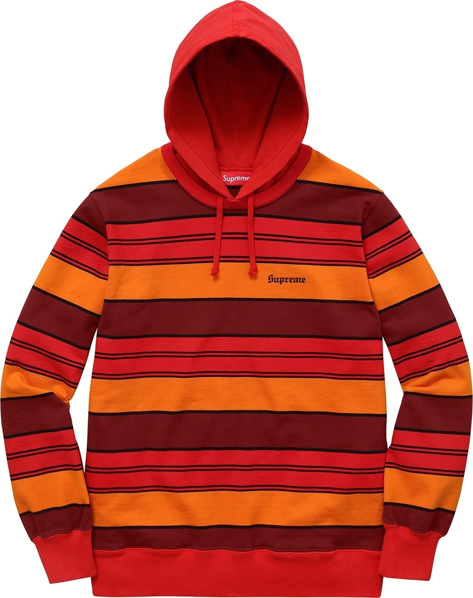 Striped Hooded Crewneck view 2
